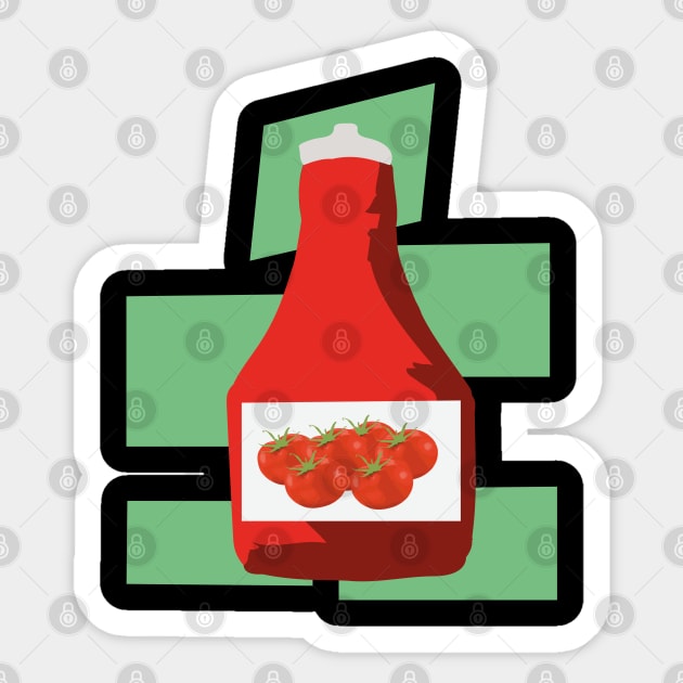 KETCHUP FAN LOVER Sticker by FOX BLU